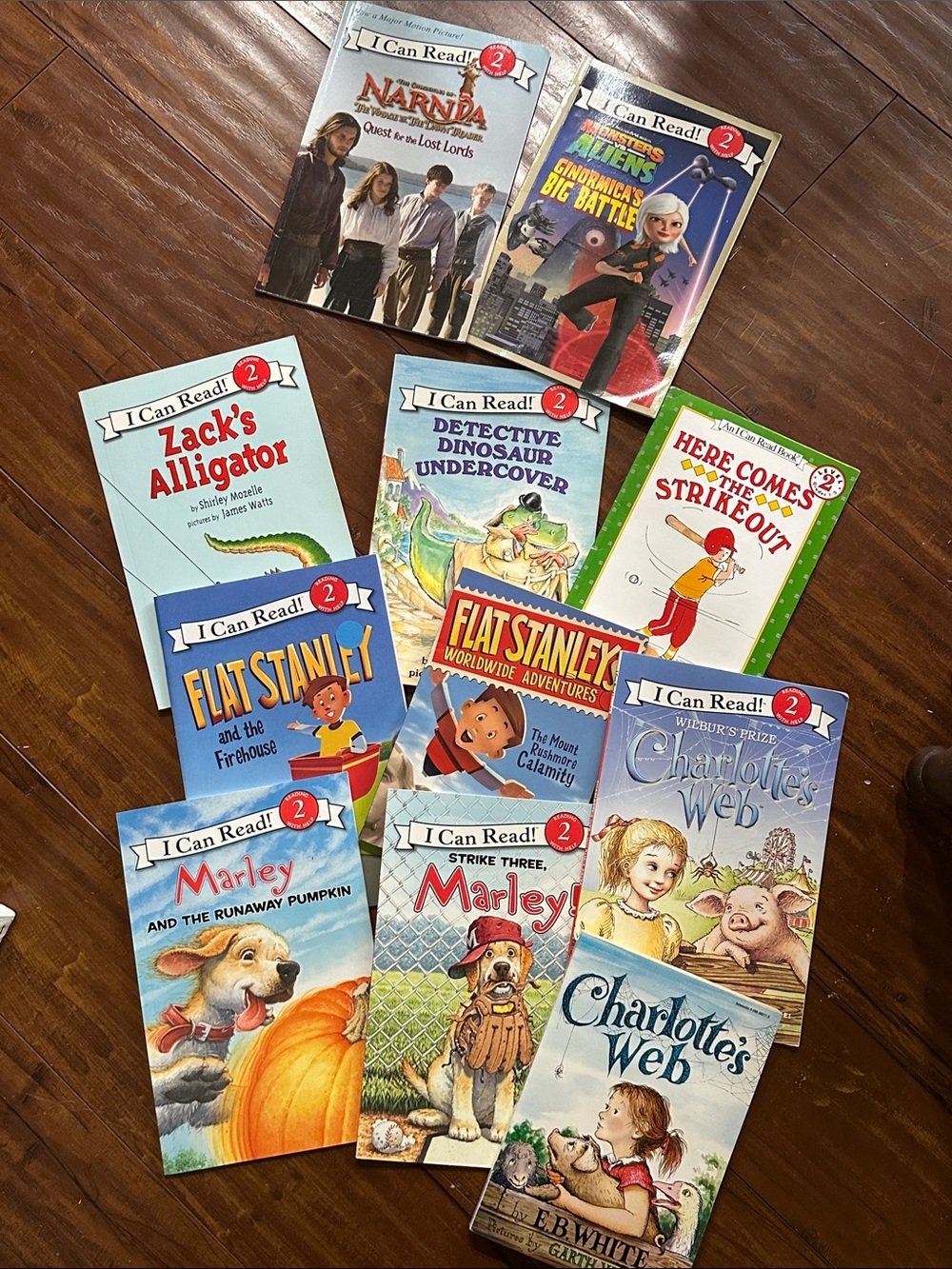 11 Kids Early Reader Books Level 2 Narnia Marley Flat Stanley 4 NEW OOP